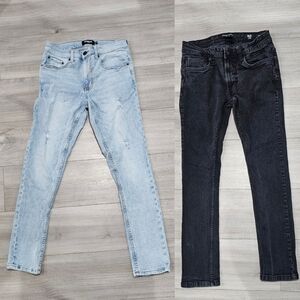 Mens Jeans Slim Fit 28 X 32 & 28 X 30 RSQ & Kenneth Cole
